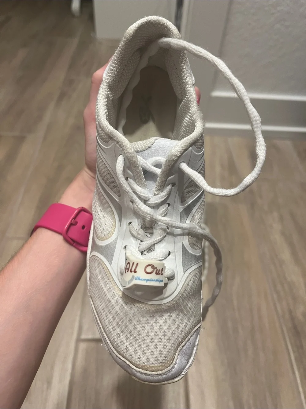 GK Kids White Cheerleading Sneakers